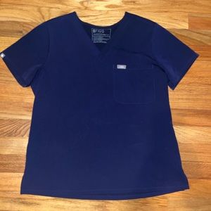Catarina™ One-Pocket Scrub Top S, Navy